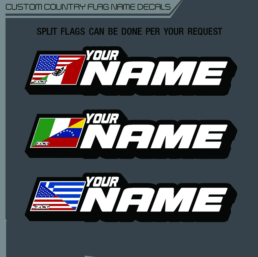 Personalized Country Flag Name