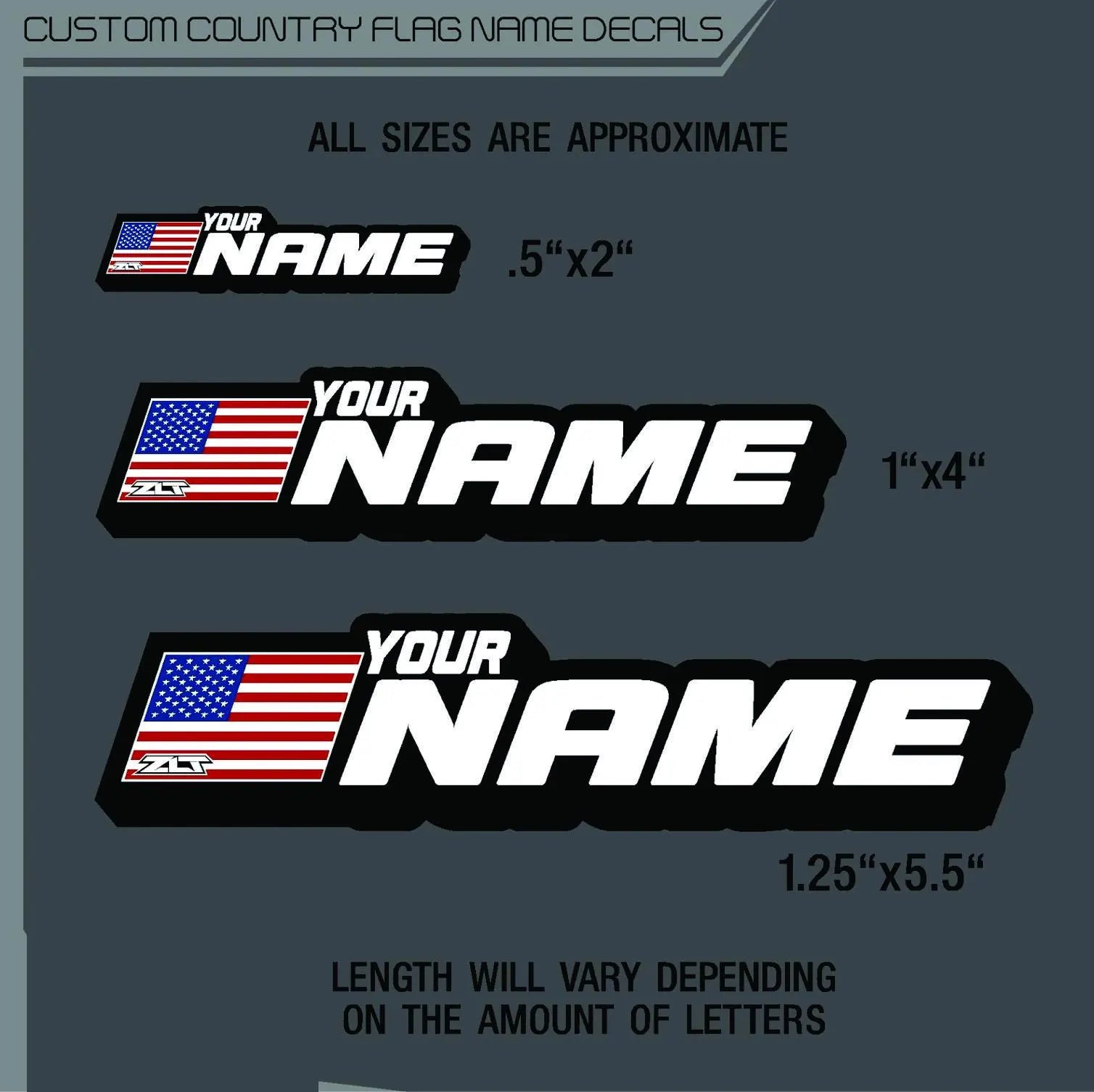 Personalized Country Flag Name